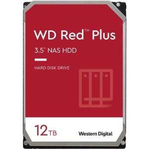 WD Red Plus 12TB NAS 机械硬盘 7200RPM CMR 256MB