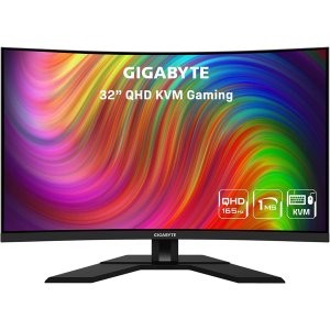 GIGABYTE M32QC 32" 2K 165Hz 1500R 1ms 电竞显示器